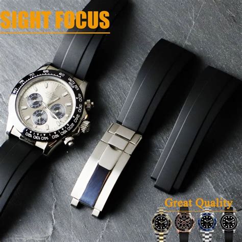 rolex datytona silicone strap|daytona Rolex straps.